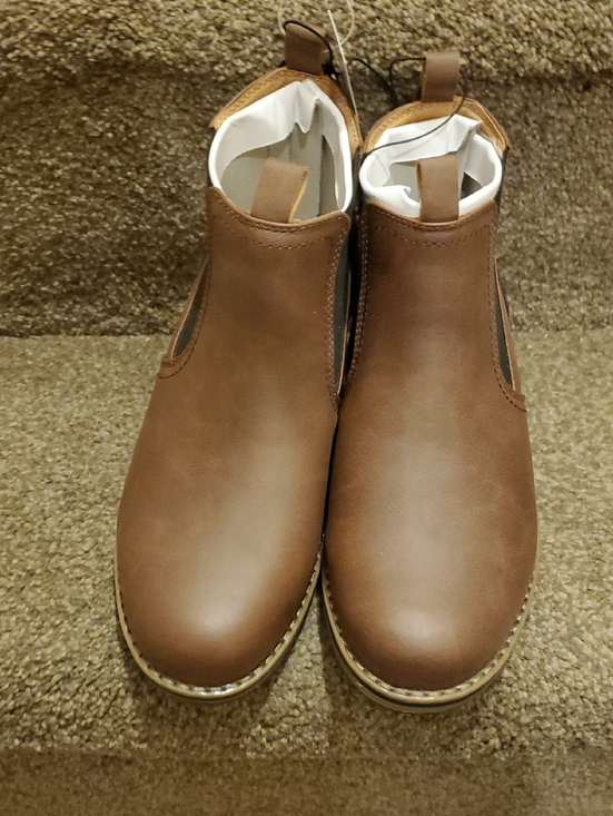 Izod Other - Men's Chelsea Boots in Brown - Classic Slip-On Style
